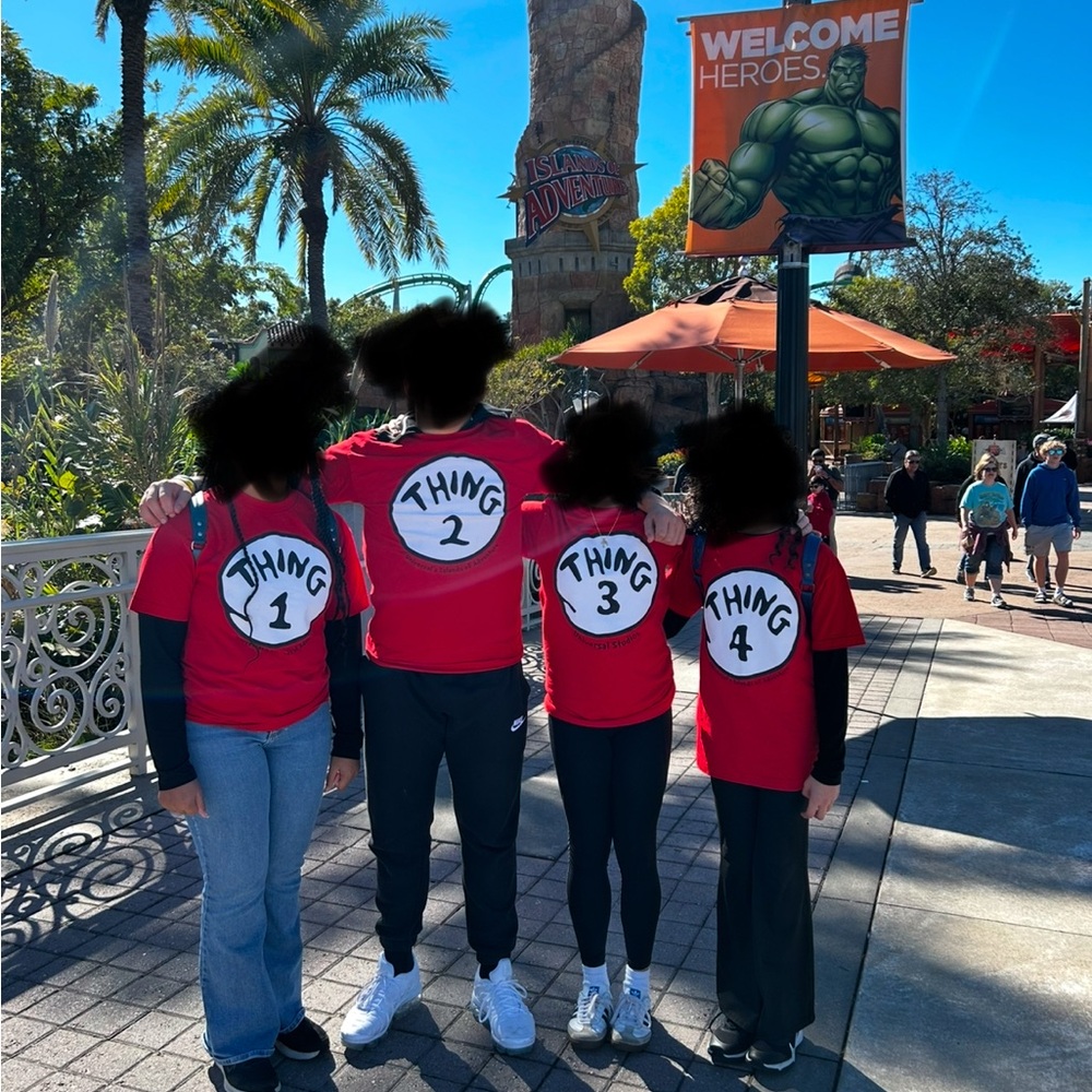 Universal Studios Thing 1,2,3,4 Shirts